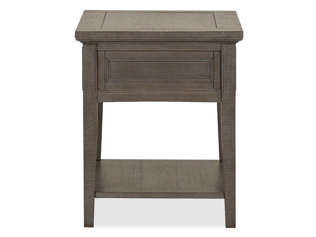 Paxton Place - Rectangular End Table - Dovetail Gray