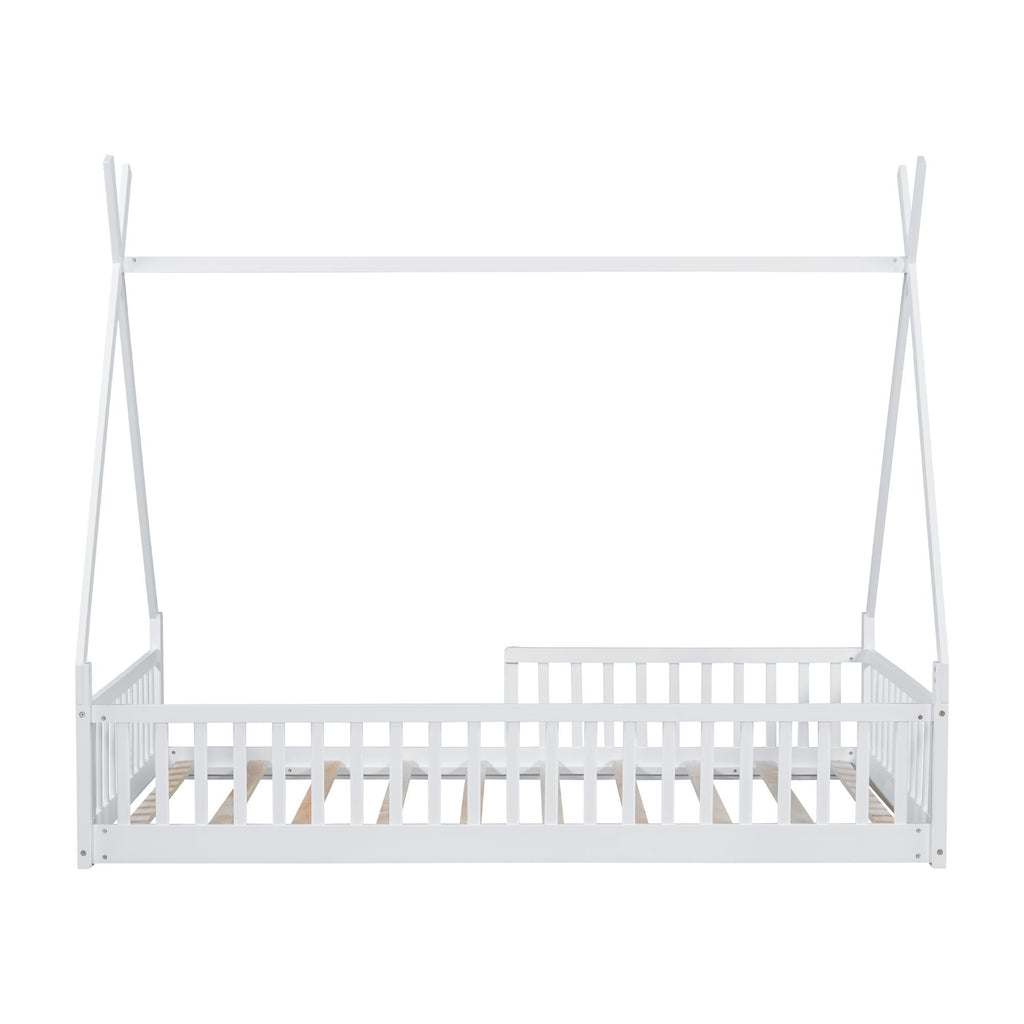 House Shaped Design Bed With Fence