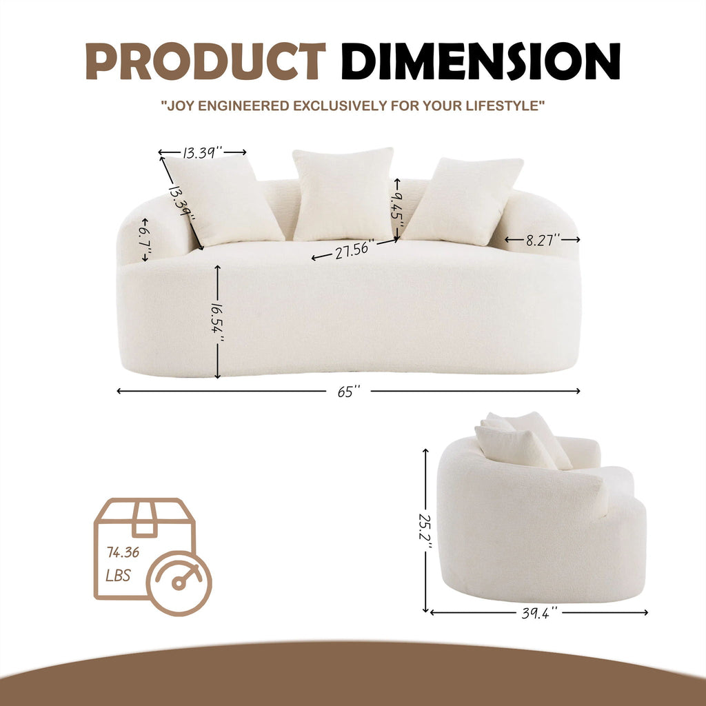 Loveseat Sofa, Compact Design For Small Spaces