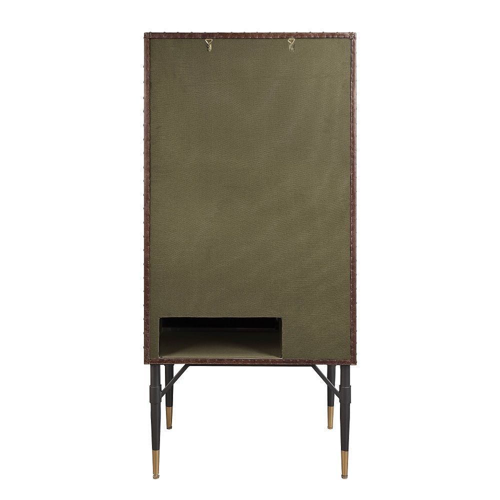 Yoela - Wine Cabinet - Leather & Aluminum