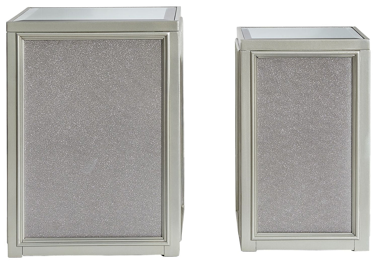 Traleena - Nesting End Tables (Set of 2) - Silver Finish