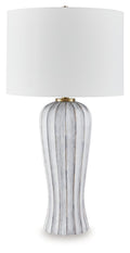 Lanwell - Poly Table Lamp - Antique Gray