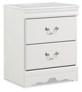 Anarasia - Two Drawer Night Stand - White