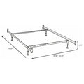 Esme Twin or Full Bed Frame Black (Headboard & Footboard)