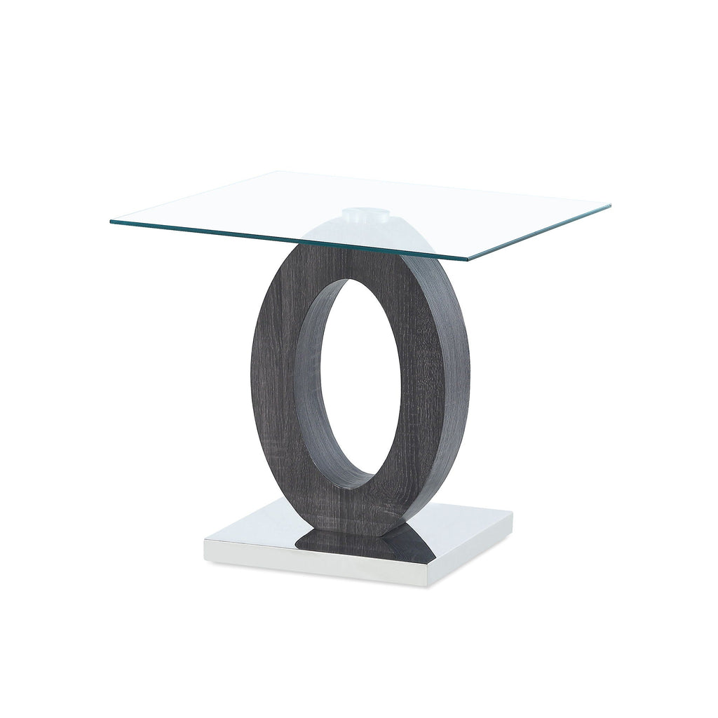 End Table - Brown White