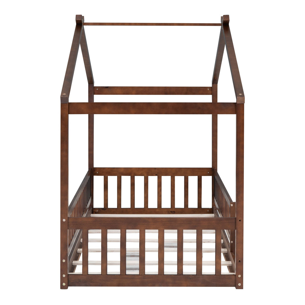 Bed House Bed Frame With Fence