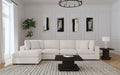 Lakeview 5-piece Upholstered Modular Sectional Sofa Ivory