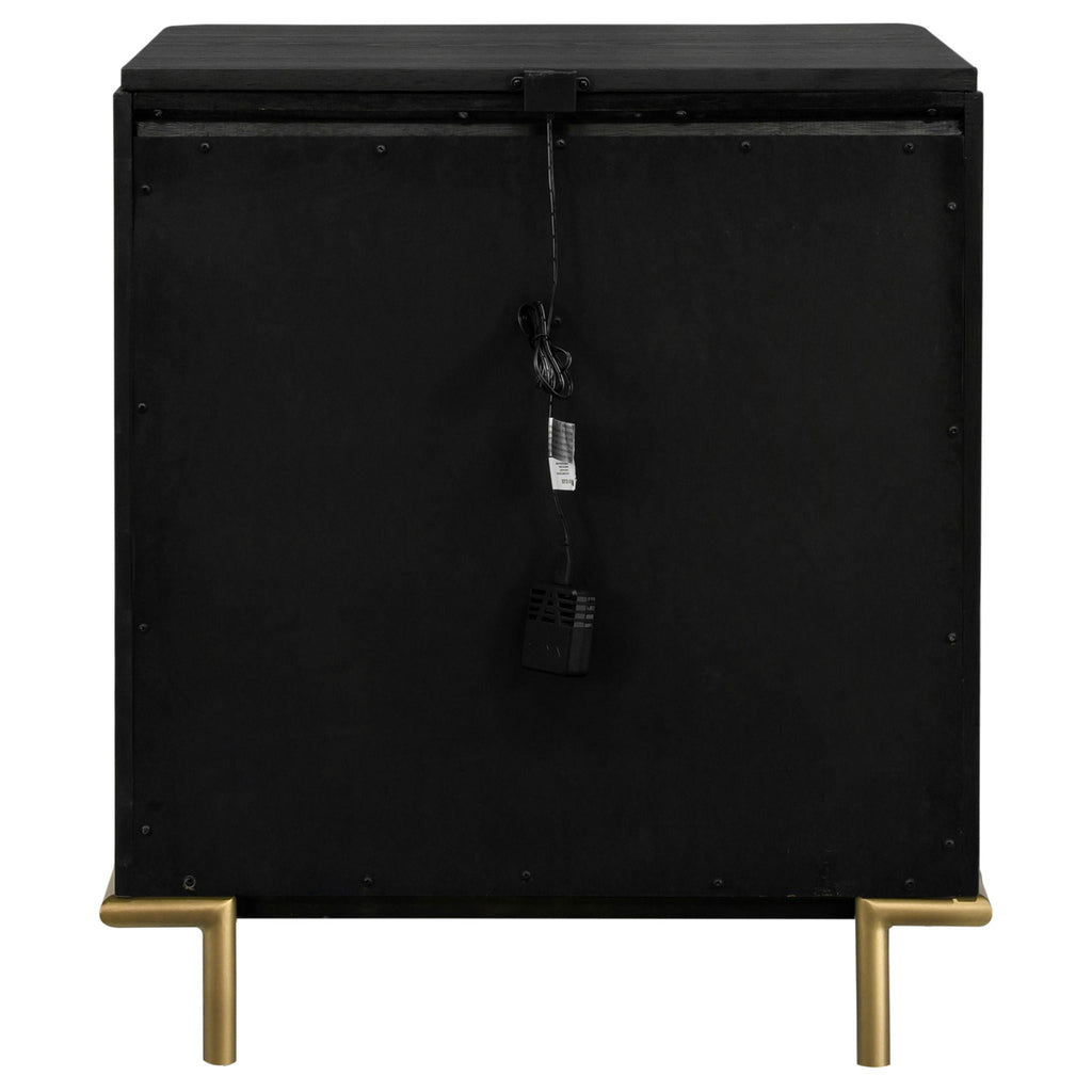 Arini 3-drawer Nightstand Black