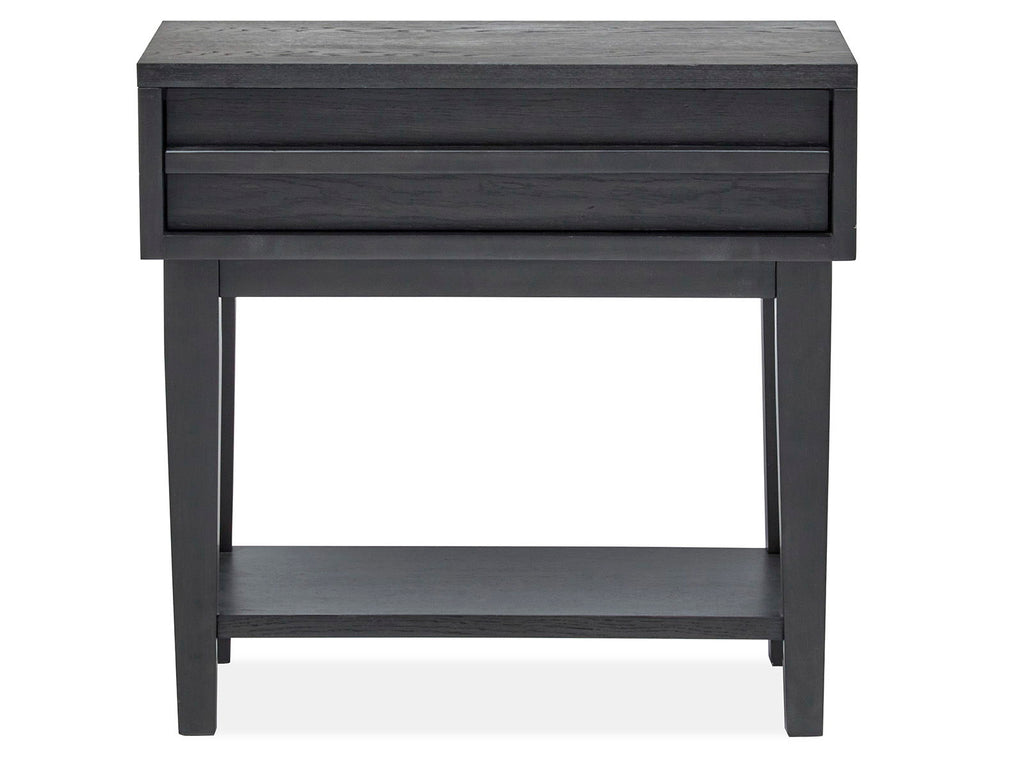 Lindon - Dark Open Nightstand - Coffee Bean