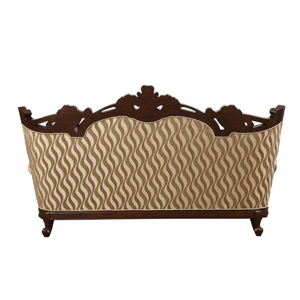 Shalisa - Sofa With 7 Pillows (Same Lv01585) - Fabric & Walnut