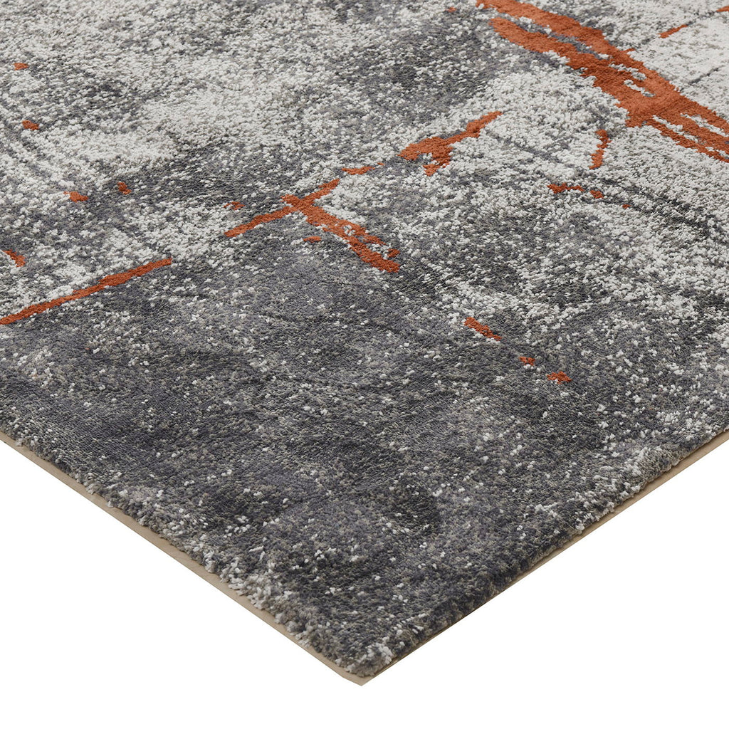 Quarry - 5' X 6.5' Abstract Area Rug - Gray