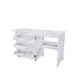 4 In 1 Folding Sewing Table With Lockable Wheels, Multi Functional Craft Station - White
