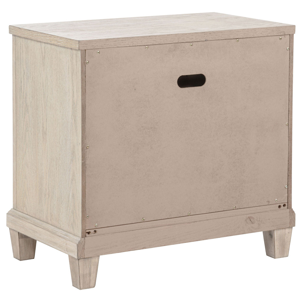Pembroke 2-drawer Nightstand Bedside Table Washed Oak