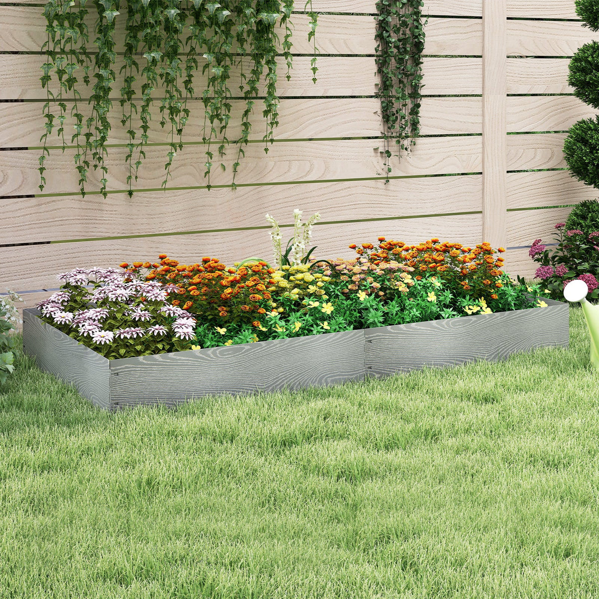 6-Pack 20 FT Galvanized Metal Landscape Edging for Lawn Yard