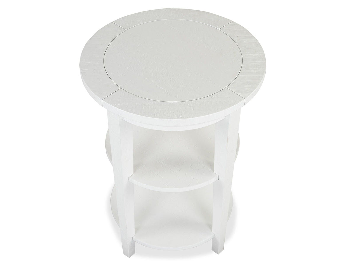 Heron Cove - Round Accent End Table - Chalk White