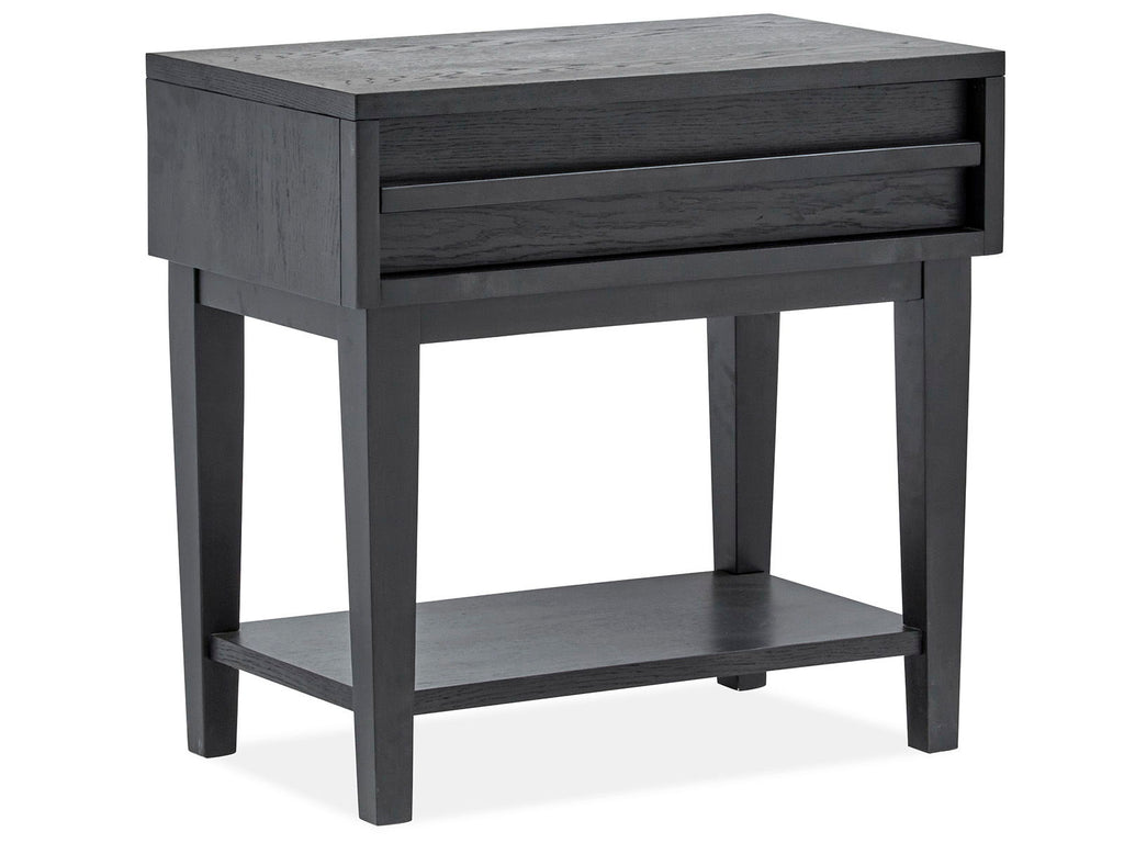 Lindon - Dark Open Nightstand - Coffee Bean