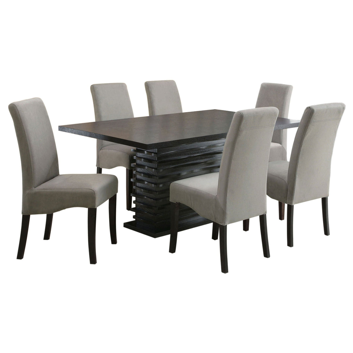 Stanton 7-piece Rectangular Dining Table Set Grey