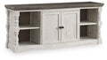 Havalance - Extra Large TV Stand - 2 Doors - Brown / Beige