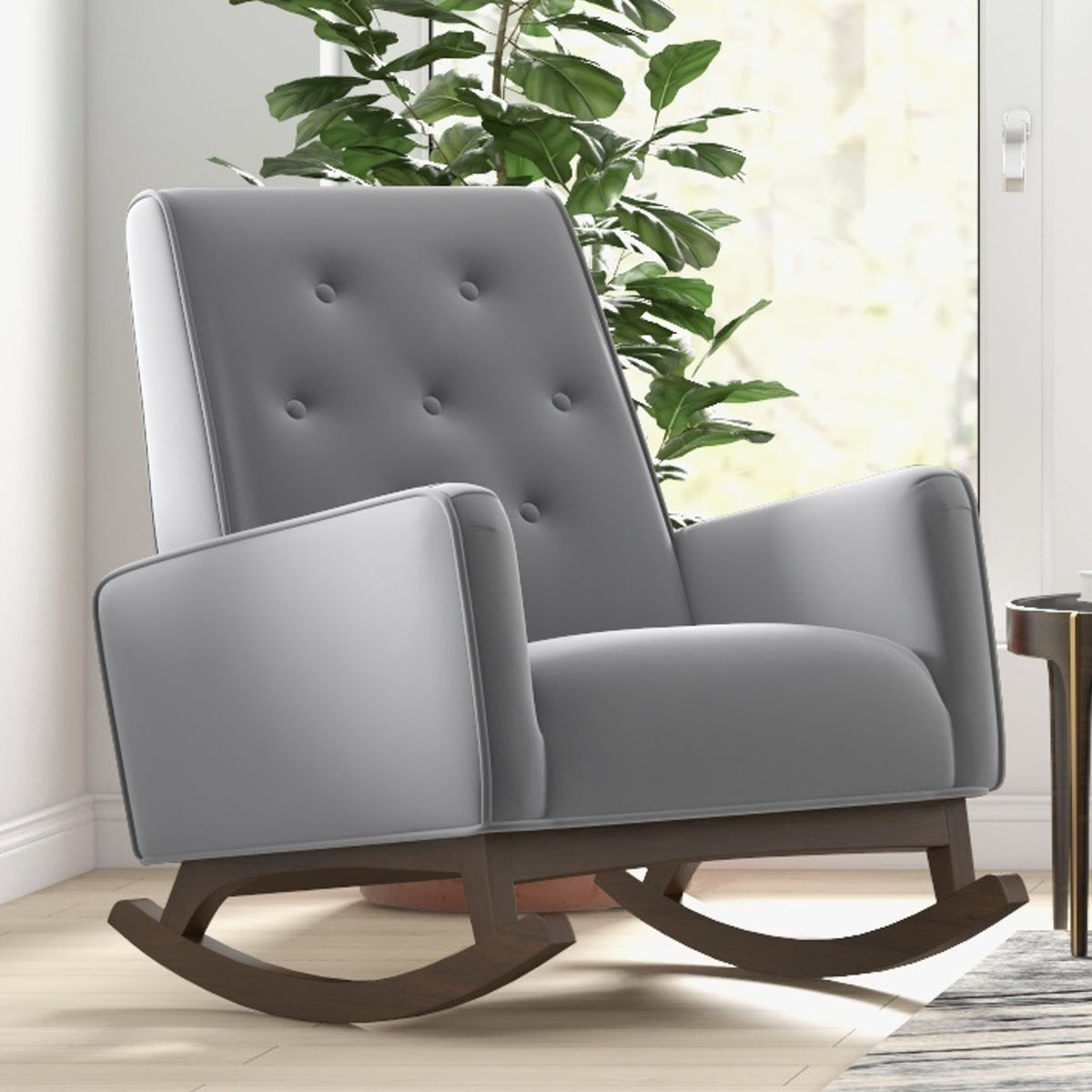 Demetrius - Solid Wood Rocking Chair