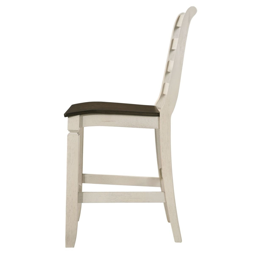 Tasnim - Counter Height Chair (Set of 2) - Oak & Antique White