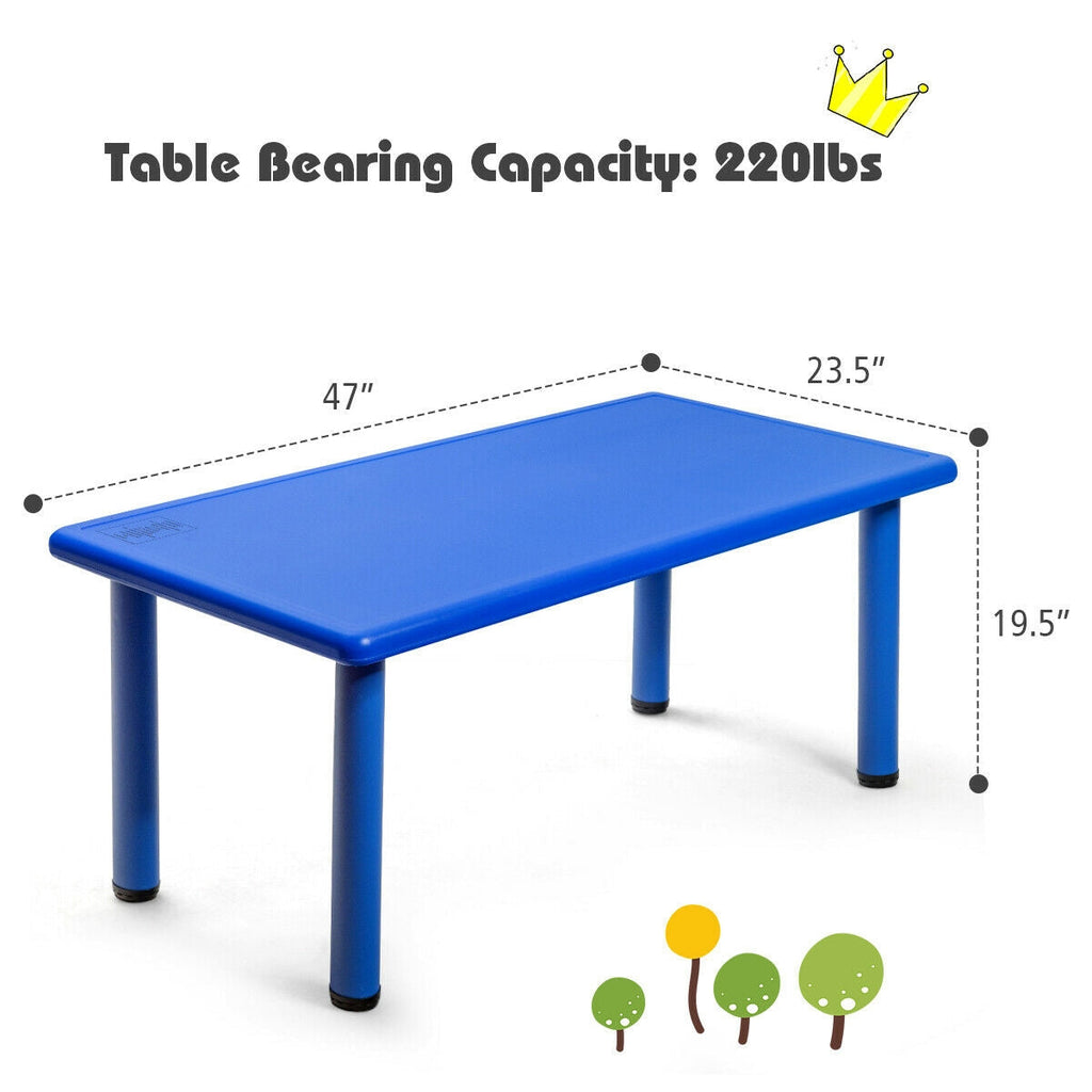 Kids Plastic Rectangular Learn and Play Table