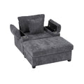 Modern Oversized Chair With Ottoman, Cupholders And USB Charging Ports