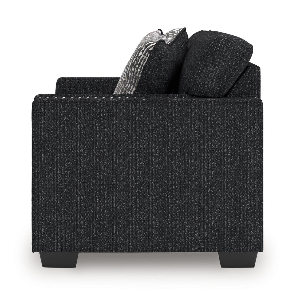 Jasmine Peaks - Loveseat - Coal