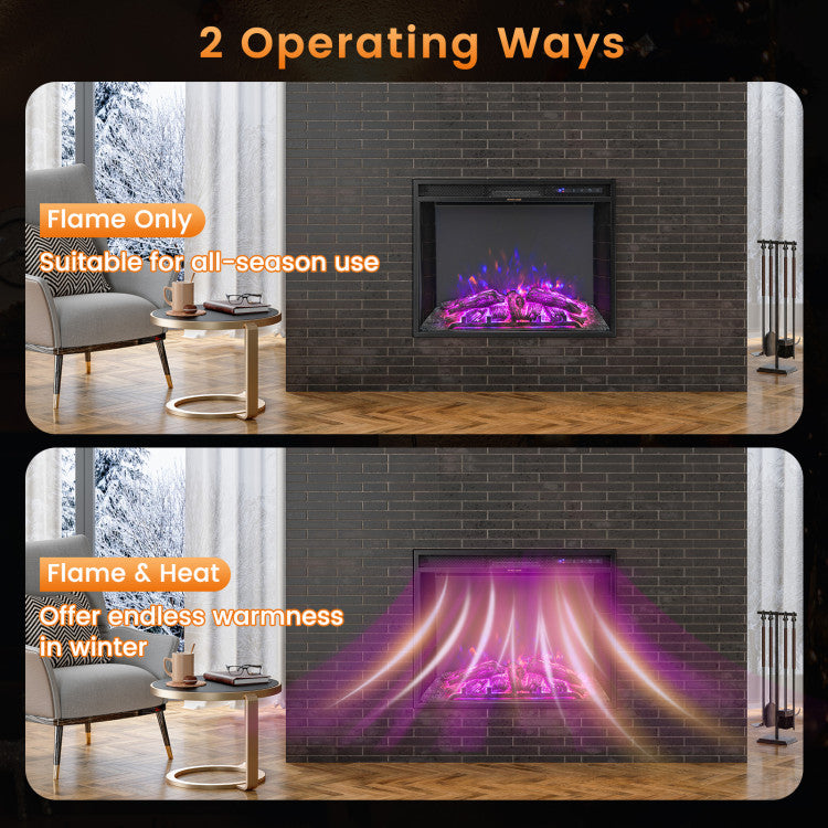 26" Electric Fireplace Insert