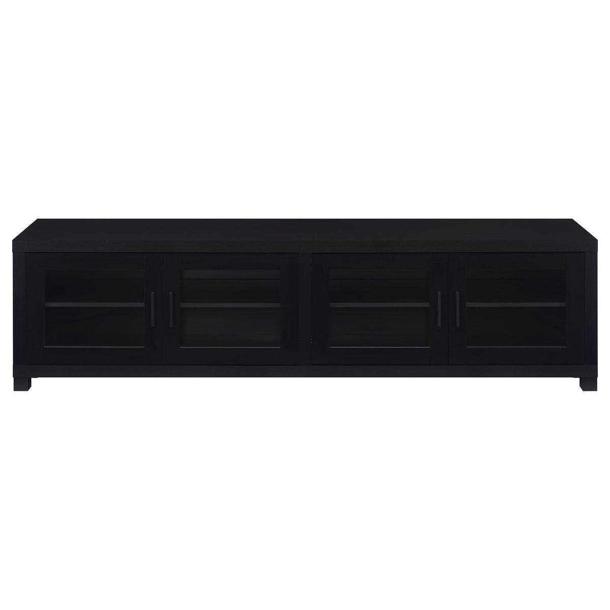 Sachin 4-door Engineered Wood 79-inch TV Stand Black