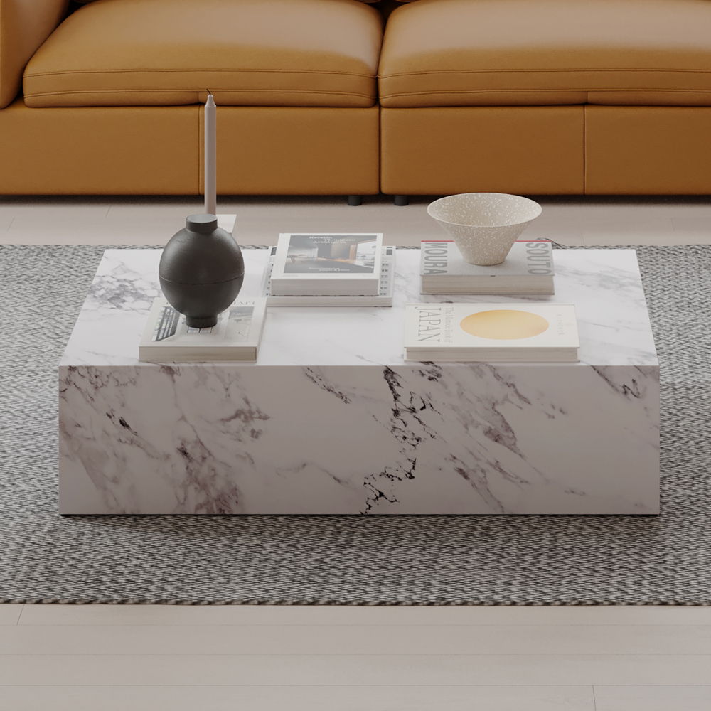 Fritzy - 48" Coffee Table - Engineered Stone