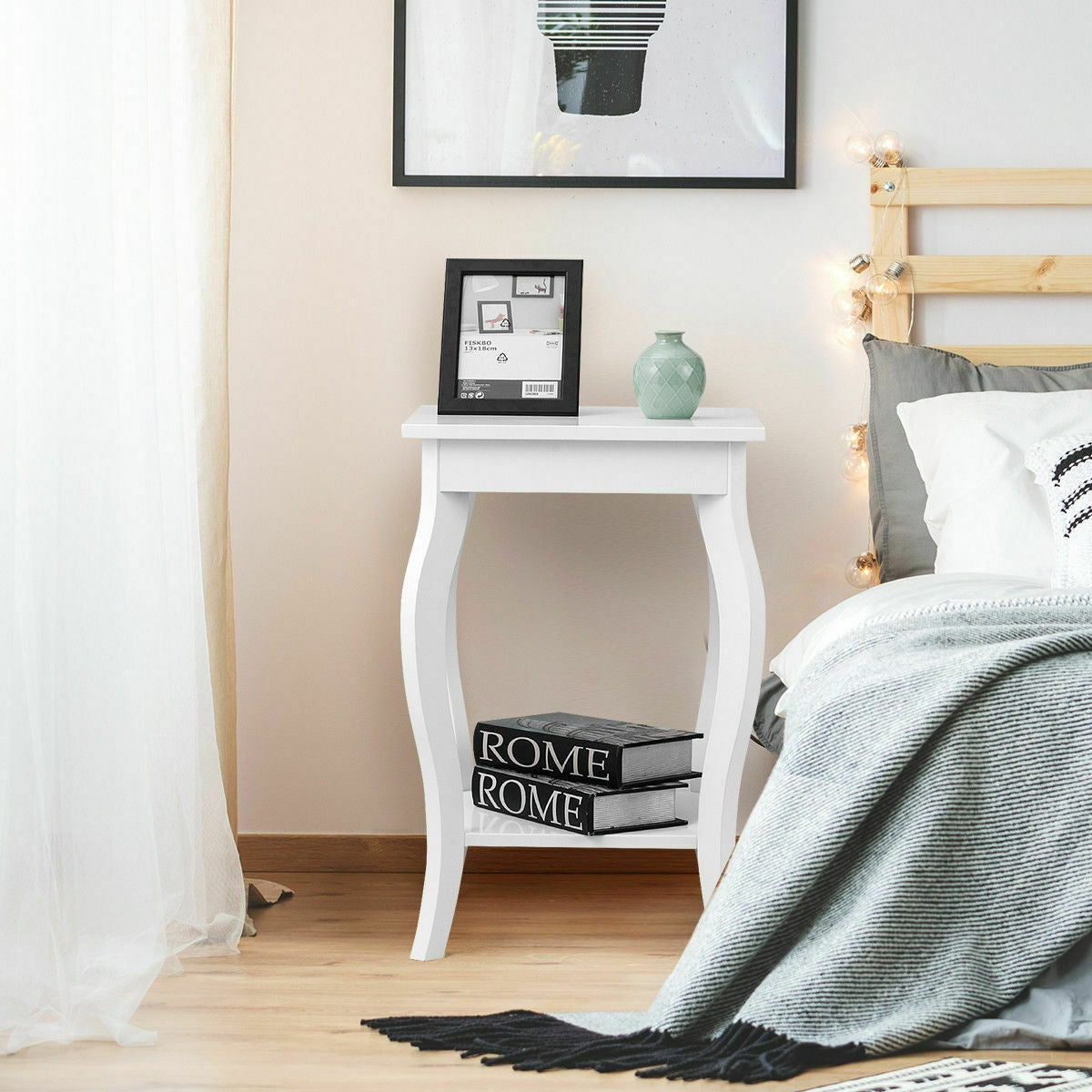 Accent Sofa End Side Table