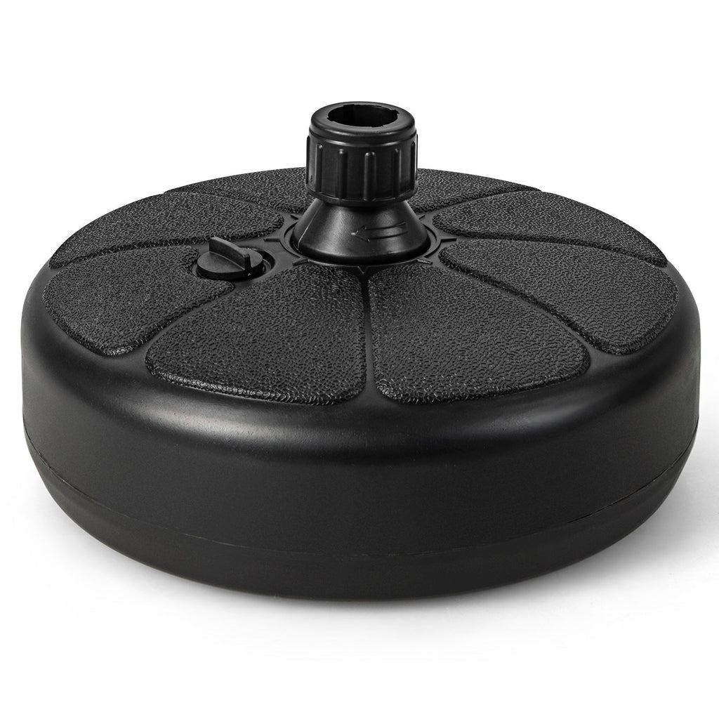 27 lbs Fillable Round Umbrella Base Stand for Yard Garden Poolside