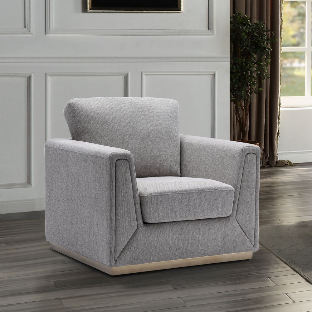 Valin - Chair - Gray Linen