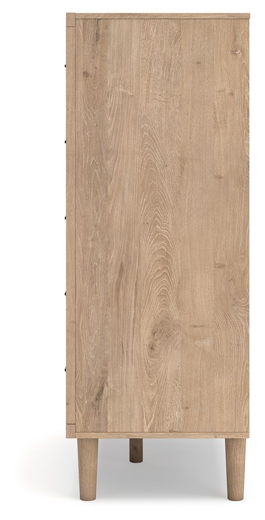 Cielden - Five Drawer Wide Chest - Two-Tone
