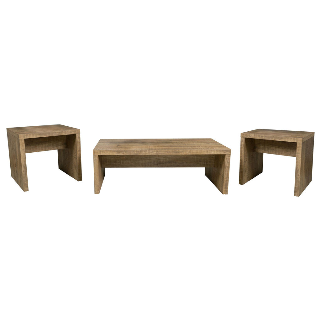 Lynette 3-piece Rectangular Coffee and End Table Set Mango