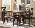 Bennox - Dining Room Table Set (Set of 6) - Brown