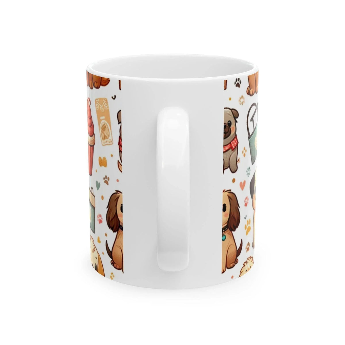Playful Dog Illustration Coffee Cup: A Heartwarming Choice for Dog Lovers
