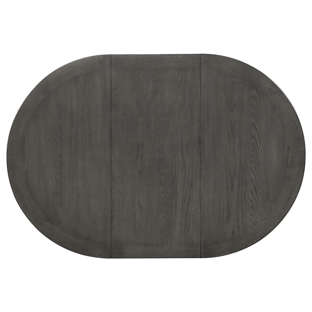 Lavon Oval 60-inch Wood Extension Leaf Dining Table Medium Grey