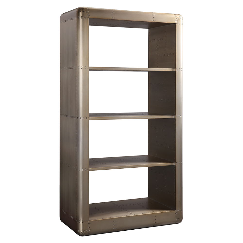 Jennavieve - Bookcase - Gold Aluminum