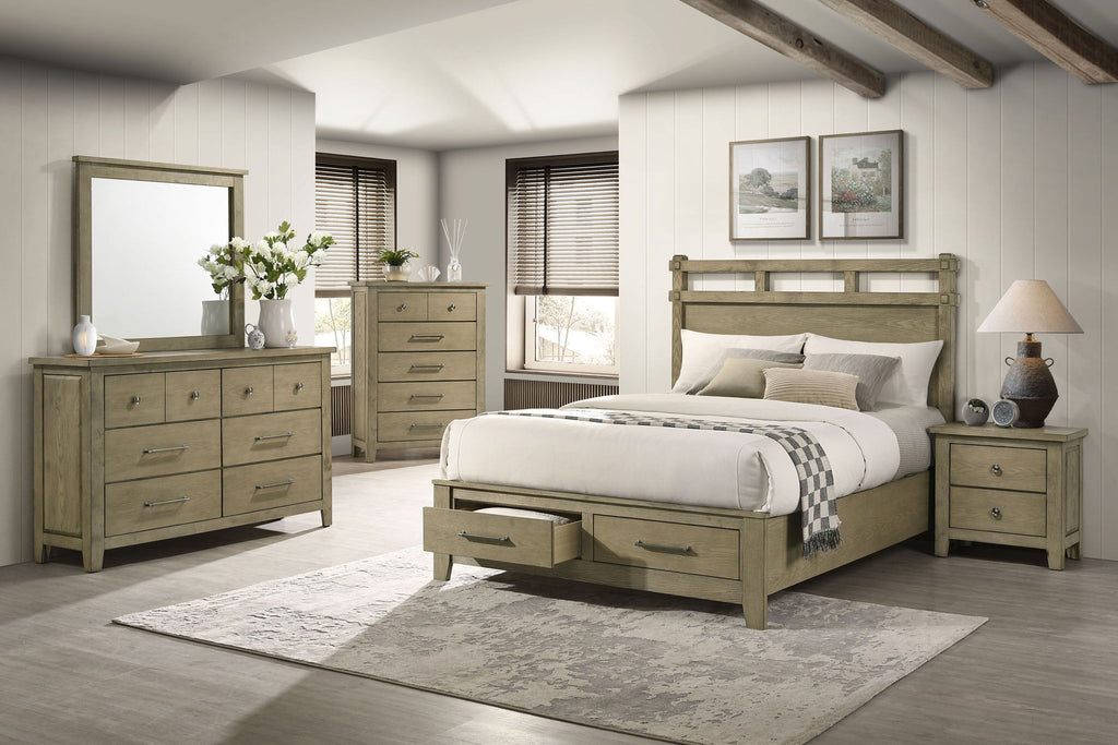 Hazlewood 5-piece Queen Bedroom Set Vineyard Oak