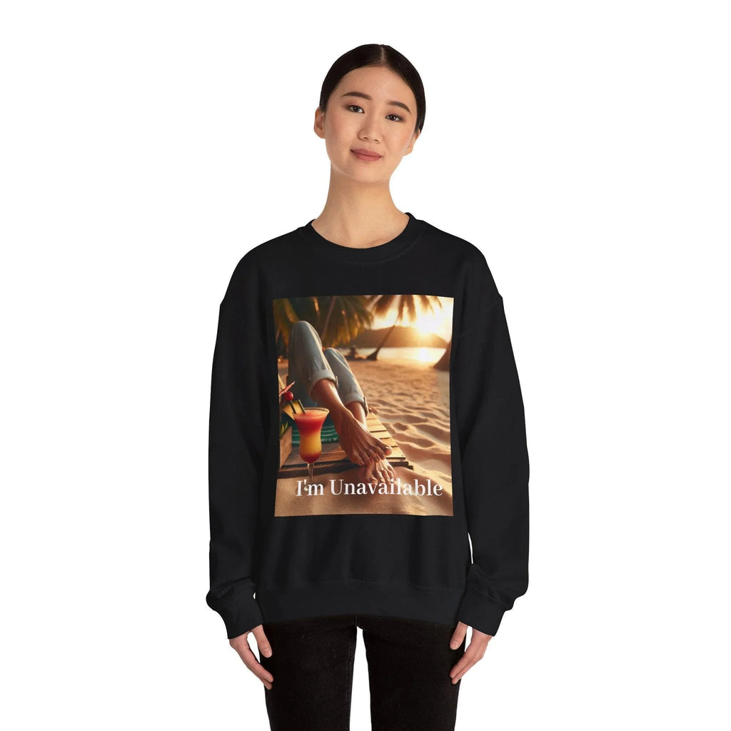 Sand Beach Woman Feet Crewneck Sweatshirt