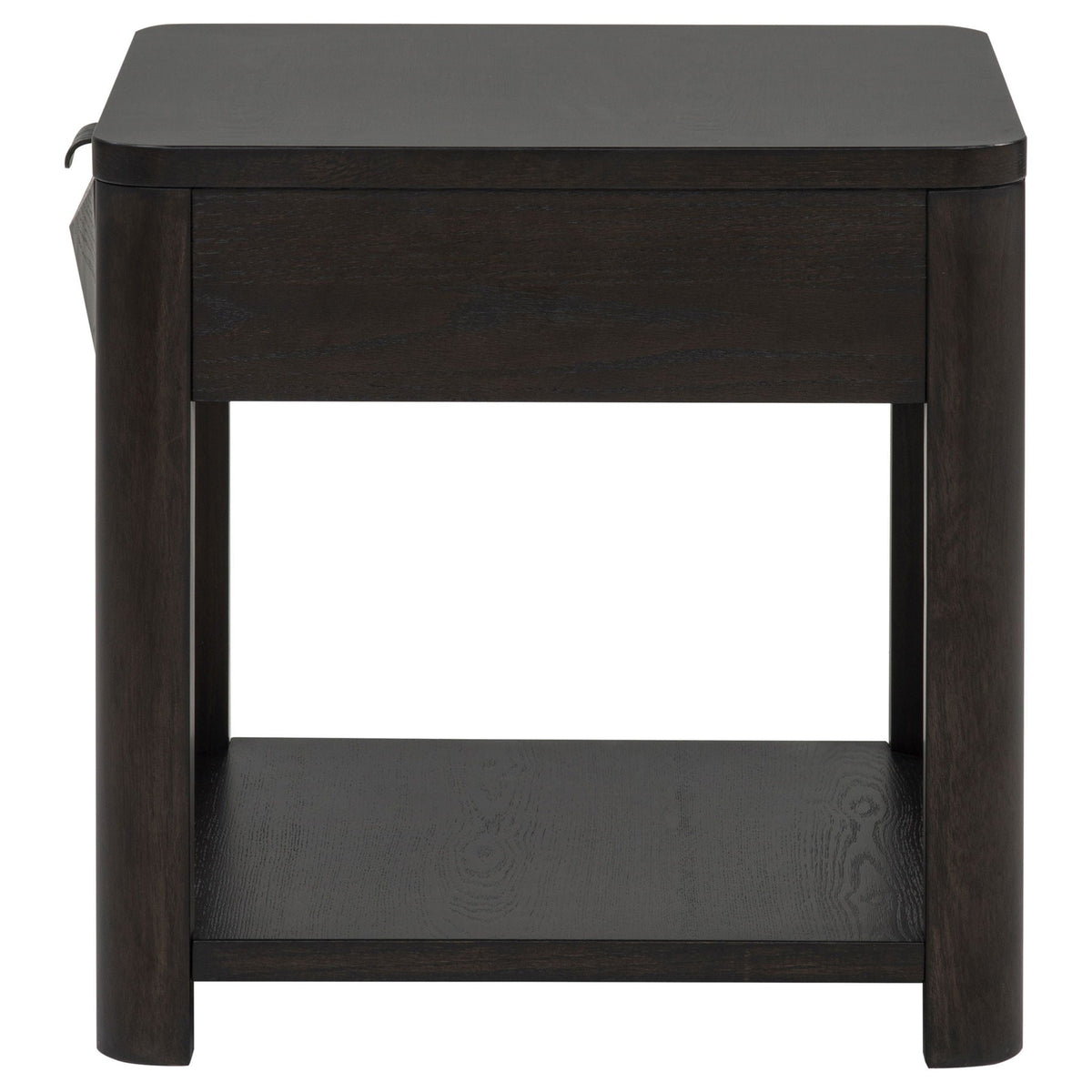Marcelo Wood End Table with Drawer and Shelf Coffee