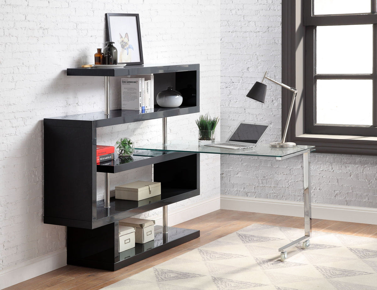 Buck II - Writing Desk With Bookshelf