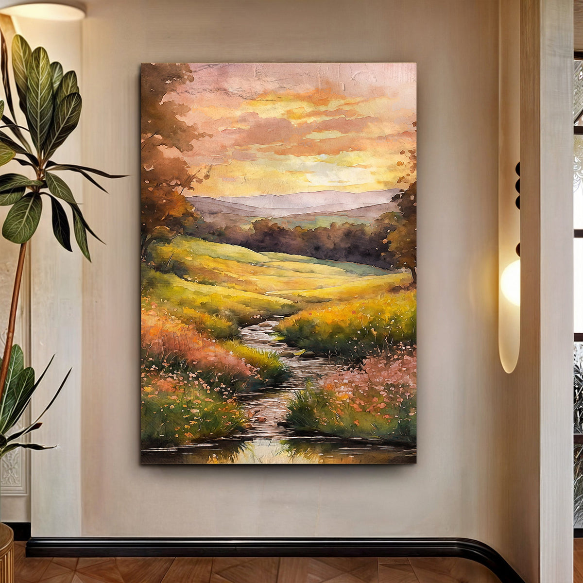 Misty River Wall Art