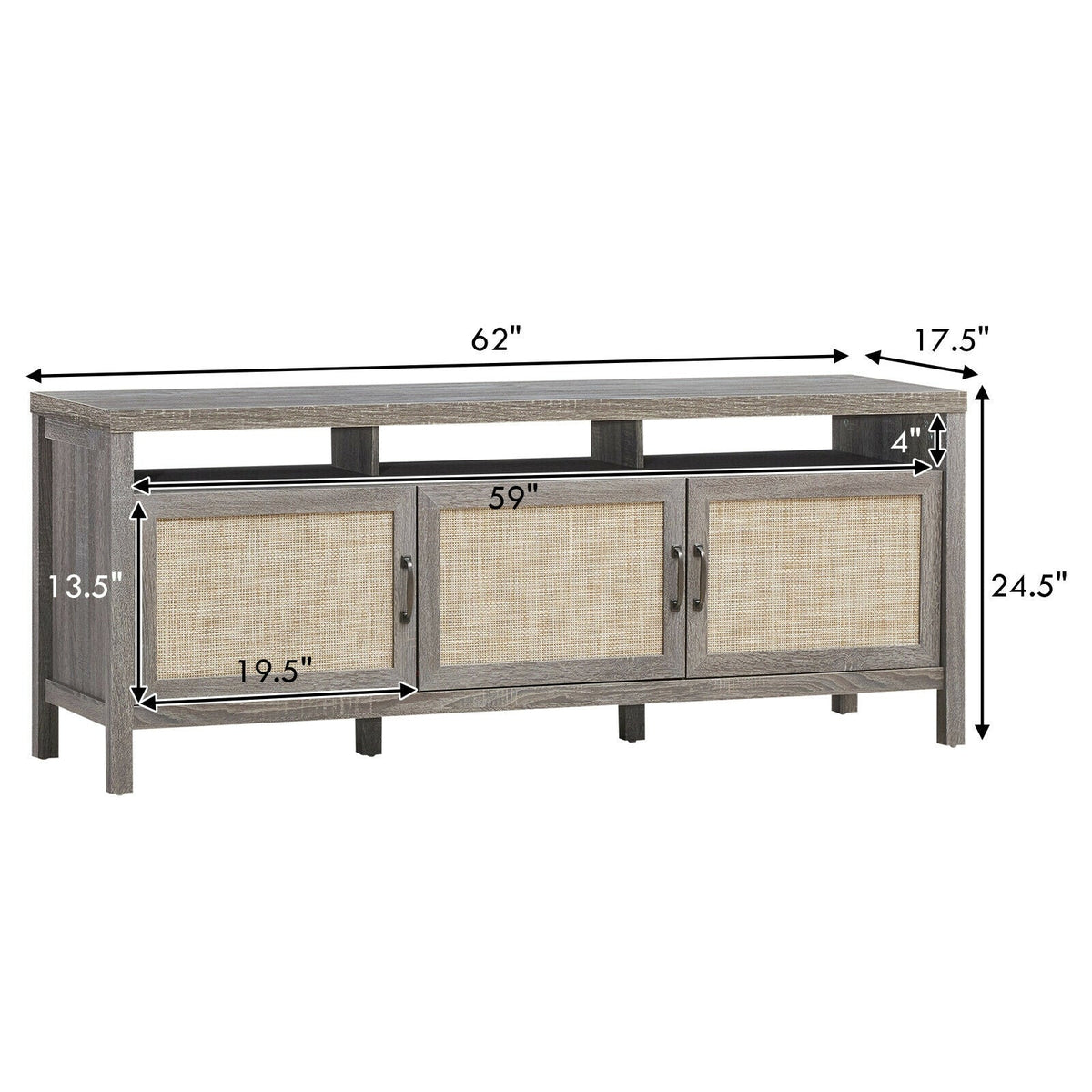 Universal TV Stand Entertainment Media Center for TV's up to 65 Inch