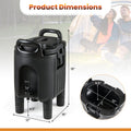 2.6 Gal Insulated Beverage Dispenser with Handles and Two-Stage Faucet