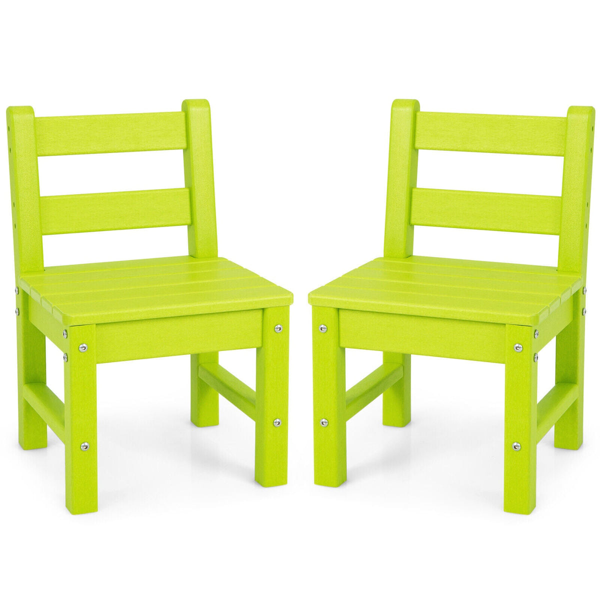 2 Pieces Kids Learning Chair set with Backrest