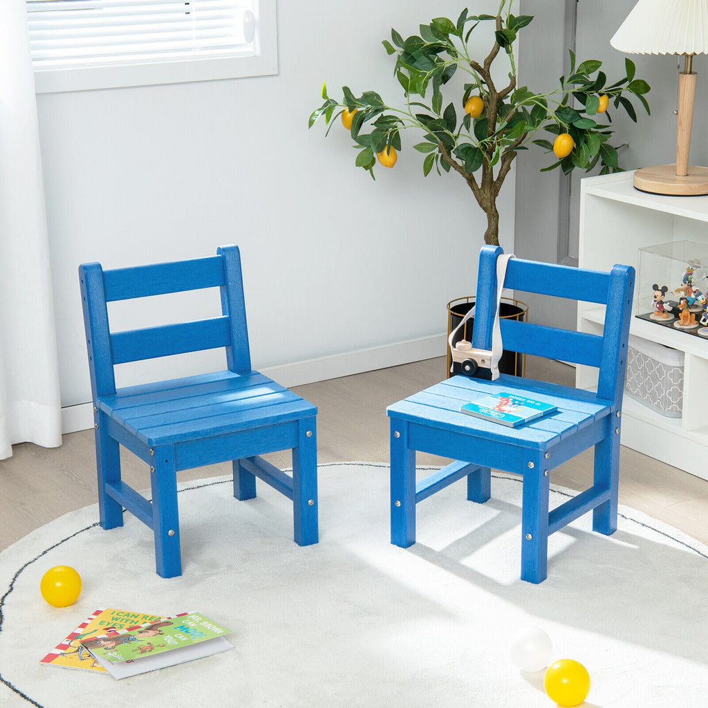 2 Pieces Kids Learning Chair set with Backrest