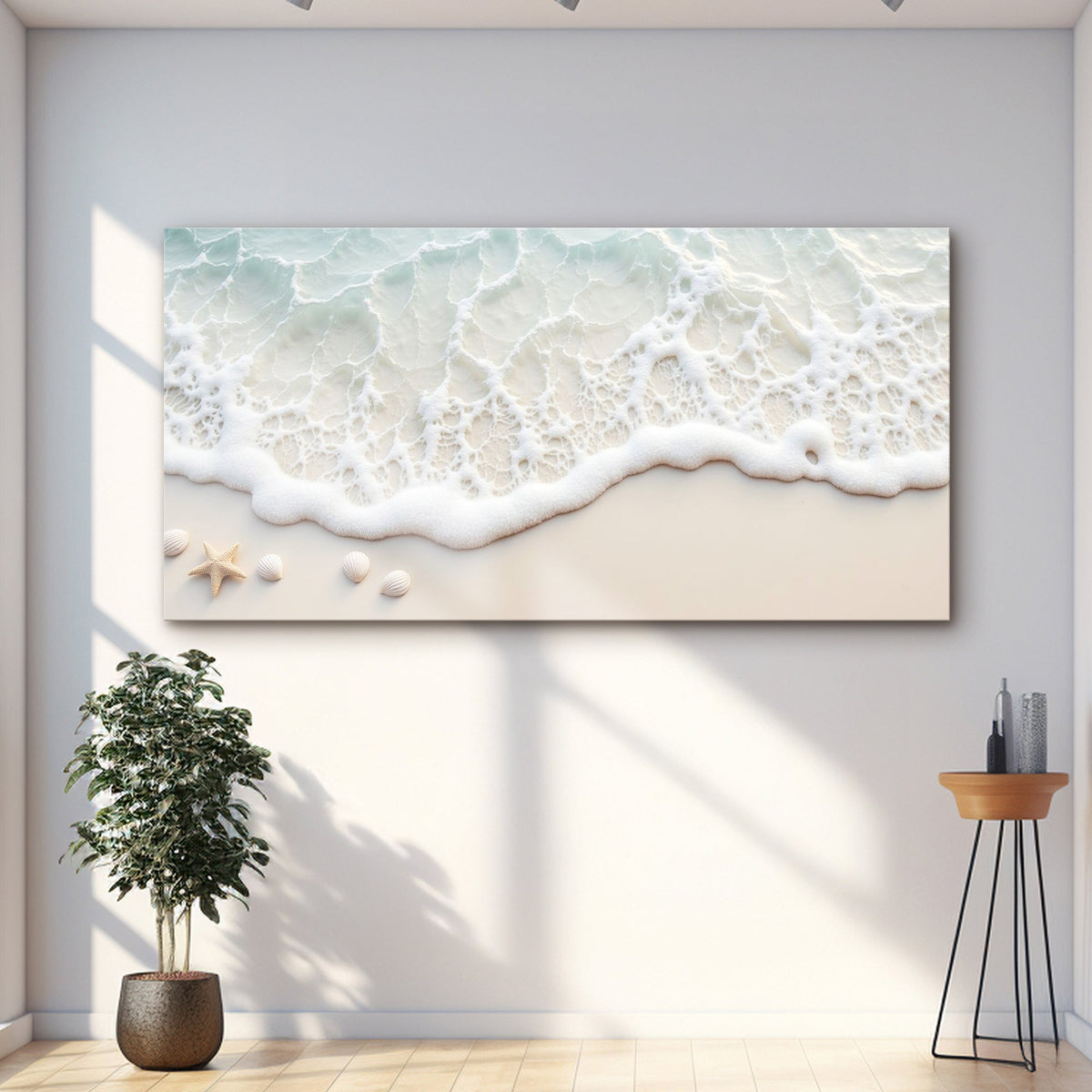 Serene Ocean Wave Coastal Wall Art X