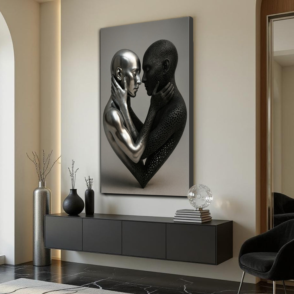Eternal Love Figure Abstract Wall Art VIII